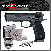 CZ Shadow SP-01 Blowback CO2 Pistole Kaliber 4,5 mm BBs im Set