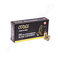 Codex Gold Schreckschussmunition 9mm P.A.K. - 50 Stück