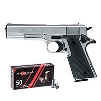 Colt Government 1911 Schreckschuss 9mm P.A.K. polished chrome + Platzpatronen