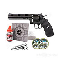 Colt Python 6 Zoll CO2 Revolver fr 4,5 mm BB & Diabolos im Set