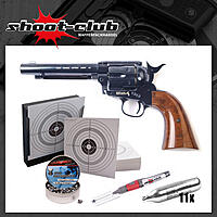 Colt SAA .45 Revolver 4,5mm Diabolos blue finish - Set