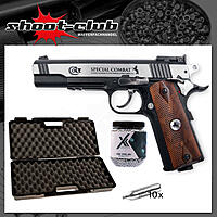 Colt Special Combat Classic CO2 Pistole 4,5mm BBs - Koffer-Set
