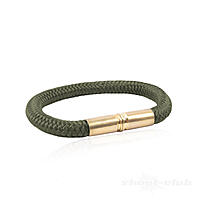 Copper & Brass Armband Bullet Band 9mm Patronenhlse Oliv Gr M