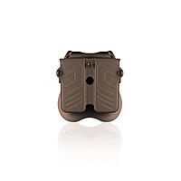 Cytac Universal Double Magazine Pouch Paddle Tan Kaliber .9 mm, .40, .45