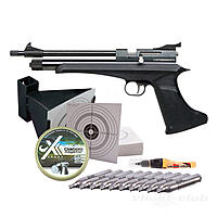 DIANA Chaser Pistol CO2 Pistole 4,5 mm Diabolos - Kugelfang Set