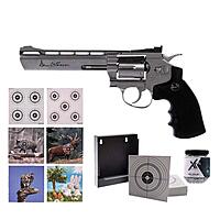 Dan Wesson 6 Zoll 4,5 mm Stahlkugeln - silber - Zielscheiben Set