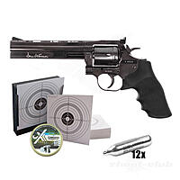 Dan Wesson 715 6 Zoll 4,5mm Diabolos Stahlgrau - Kugelfang-Set