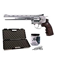 Dan Wesson 8 Zoll CO2 Revolver 4,5 mm BB silber - Koffer-Set