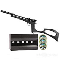 Diana Bandit Black Pressluftpistole 4,5mm Diabolos Plinking-Set