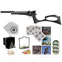 Diana Bandit Black Pressluftpistole 4,5mm Diabolos Supertarget Set