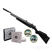 Diana Stormrider Black Pressluftgewehr 4,5mm Diabolos - Kugelfang Set