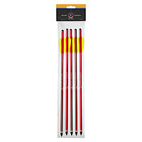 EK Archery Armbrustbolzen aus Aluminium 14 Zoll rot 5er Pack