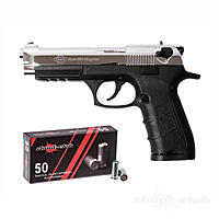 Ekol P92 Magnum Schreckschusspistole 9 mm P.A.K. Chrom im Platzpatronen-Set