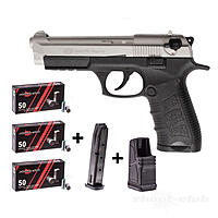 Ekol P92 Magnum Schreckschusspistole 9 mm P.A.K. Nickel Set mit Magazin