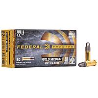 Federal Gold Medal HV Match 40grs .22lr 50 Schuss Kleinkaliber Munition