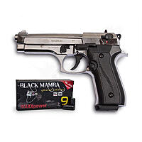 Firat Magnum chrom P.A.K + 50 Black Mamba Platzpatronen