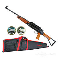 First Strike SP47 Luftgewehr 4,5 mm Diabolos im Set mit Futteral