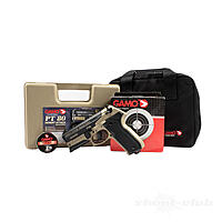 Gamo PT-80 Co2 Pistole Desert Attack .4,5mm Diabolo -SET