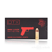 Geco DTX FMJ Pistolenpatronen 115grs 9mm Luger 50 Schuss