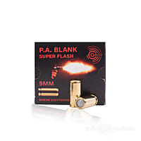 Geco Super Flash Platzpatronen 9mm P.A.K. - 25 Stk.