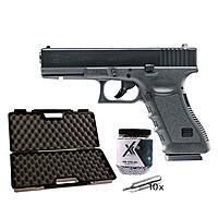 Glock 17 CO2 Pistole 4,5 mm Stahl BBs - Koffer-Set
