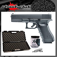 Glock 17 Gen. 4 CO2 Pistole 4,5 mm Stahl BBs - Koffer-Set