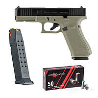 Glock 17 Gen5 Battlerfield Green Schreckschusspistole 9mmPAK Magazin 50 Platzpatronen