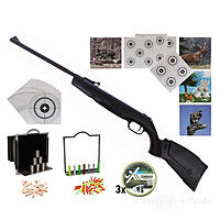 Hmmerli Black Force 880 Kipplauf-Luftgewehr 4,5mm im Super-Target Set