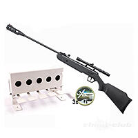 Hmmerli Firefox 500 Kit Luftgewehr 4,5mm Diabolos im Biathlon-Set