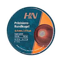 H&N Rundkugeln verkupfert 4,4 mm - 750 Stck