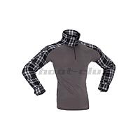 Invader Gear Flanell Combat Shirt - Gre L, Farbe Schwarz