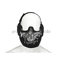 Invader Gear Steel Face mask - Black / Skull