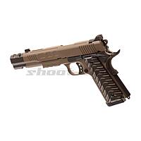 KJ Works KP-16 Airsoft Pistole GBB Metallschlitten .6mm BB Tan 25 Schuss