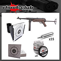 MP40 Kaliber CO2 Gewehr 4,5mm - shoot-club Komplett-Set