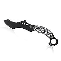 MP9 Karambit White Skulls Kampfmesser