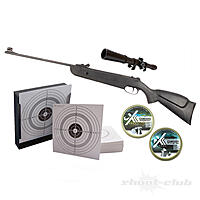 Norconia QB18F Kipplauf Luftgewehr .4,5mm Diabolo im Kugelfang Set