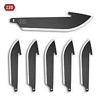 Outdoor Edge 2.2 Drop Point Wechselklingen - 6er Pack Black Oxide