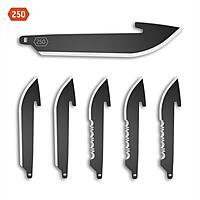 Outdoor Edge 2.5 Carry Drop Point Combo Wechselklingen 6er Pack Black Oxide Ersatzklingen