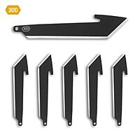 Outdoor Edge 3.0 Tanto Wechselklingen 6er Pack Black Oxide Ersatzklingen