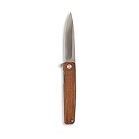 Outdoor Edge PELEUS Klappmesser 18,5 cm Flipper Messer mit Clip-Point Klinge & Rosenholzgriff