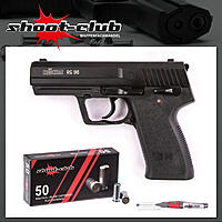 Rhm RG 96 Schreckschusspistole schwarz 9 mm P.A.K. + 50 Platzpatronen