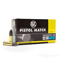 RWS Pistol Match Kleinkaliber Patrone .22 lfB - 50 Stk.