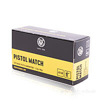 RWS Pistol Match Kleinkaliber Patrone .22 lfB - 50 Stk.