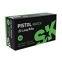 Randfeuerpatronen SK Pistol Match Kal. .22, 2,59 g - 50 Stk.