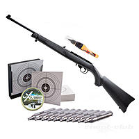 Ruger 10/22 CO2 Gewehr Kaliber 4,5mm Diabolos schwarz - Kugelfang-Set