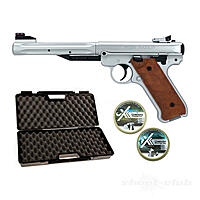 Ruger Mark IV Luftpistole Federdruck 4,5mm Diabolo im Koffer-Set