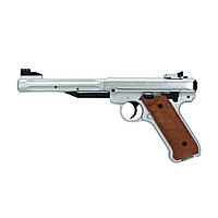 Ruger Mark IV Luftpistole Knicklauf 4,5mm Diabolo Stainless silber