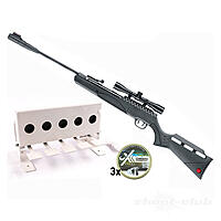 Ruger Targis Hunter Luftgewehr 4,5mm Diabolos - schwarz - Biathlon-Set