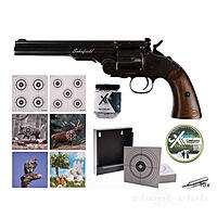 Schofield 6 Zoll CO2 Revolver 4,5 mm Diabolos & BBs - Zielscheiben-Set