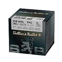 Sellier & Bellot .308 Win. B�chsenpatronen Vollmantel 11,7g/180grs.